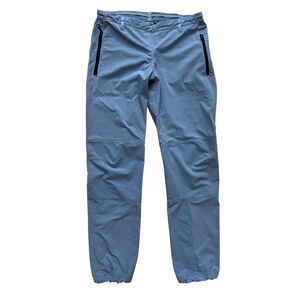 Adidas Terrex Blue Hiking Trail Pants Womens Medium Elastic Waist Outdoor Active